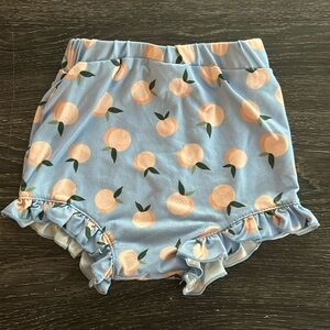 Baby High Waist Bloomers (Peach Print)